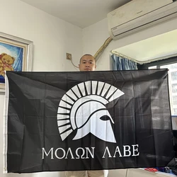 Bandera Molon Labe táctica de poliéster para pared