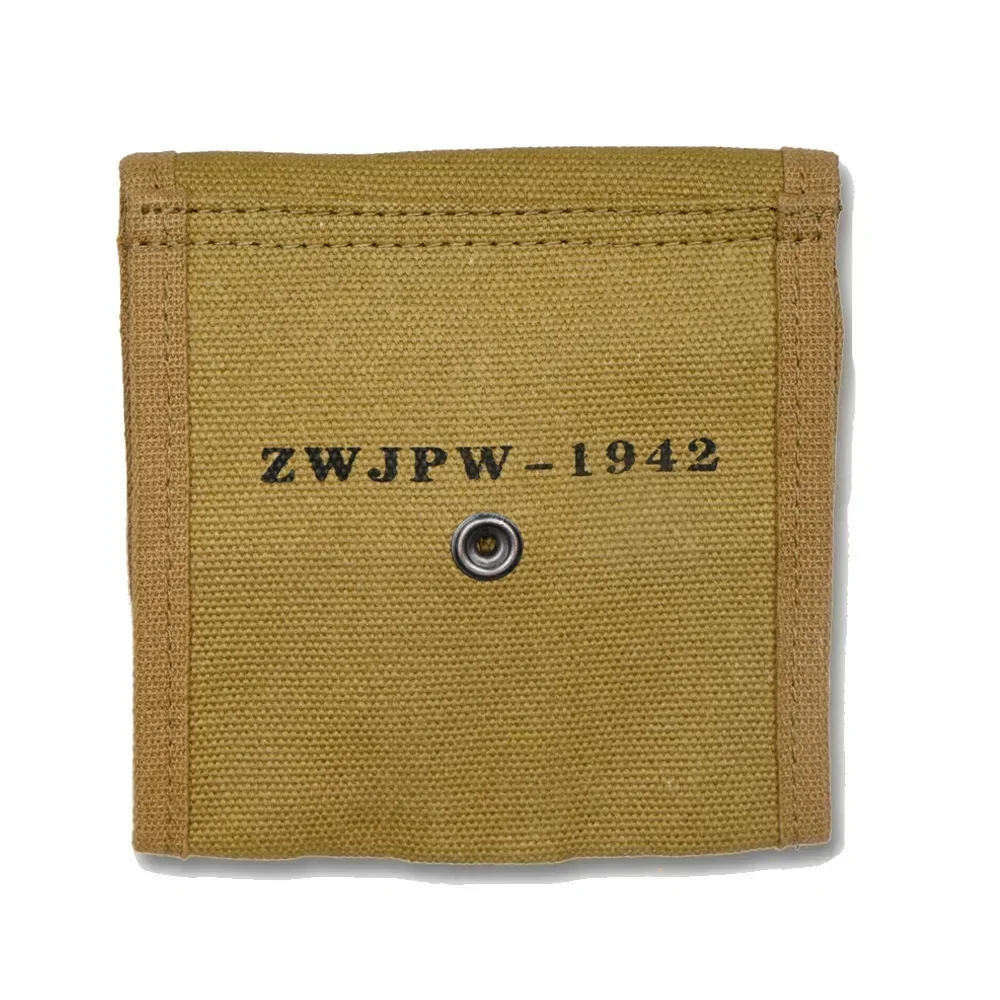 Bolsa de equipo M1 de estilo táctico Vintage de la Segunda Guerra Mundial, réplica histórica de color caqui, para acampar al aire libre, senderismo, paquete de almacenamiento de equipo de supervivencia - imagen 3