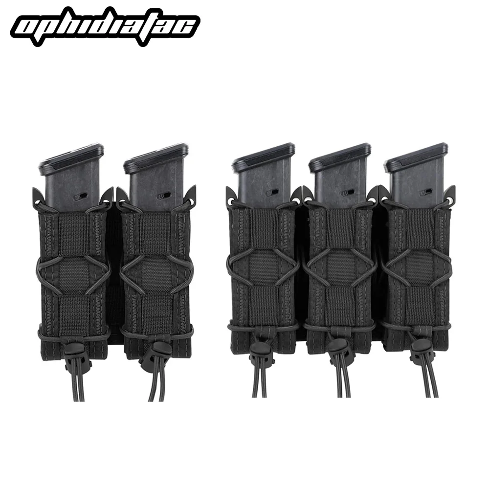 OPHIDIAN Bolsa doble para revistas 9mm Molle Glock 17/19 SIG