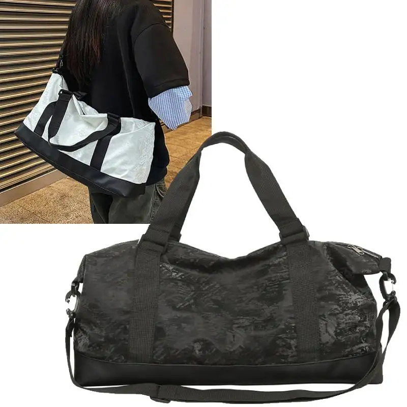 Bolsa de mano deportiva para Fitness, bolsas de Yoga para gimnasio húmedo y seco, bolso de almacenamiento de equipaje de viaje, senderismo al aire libre, Camping, paquete de transporte, mochila escolar estampada