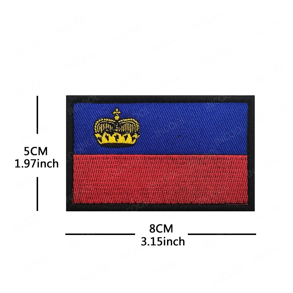 Banderas europeas bandera nacional Alemania Francia Reino Unido España Lituania parche bordado apliques tácticos brazalete insignias decorativas - imagen 4