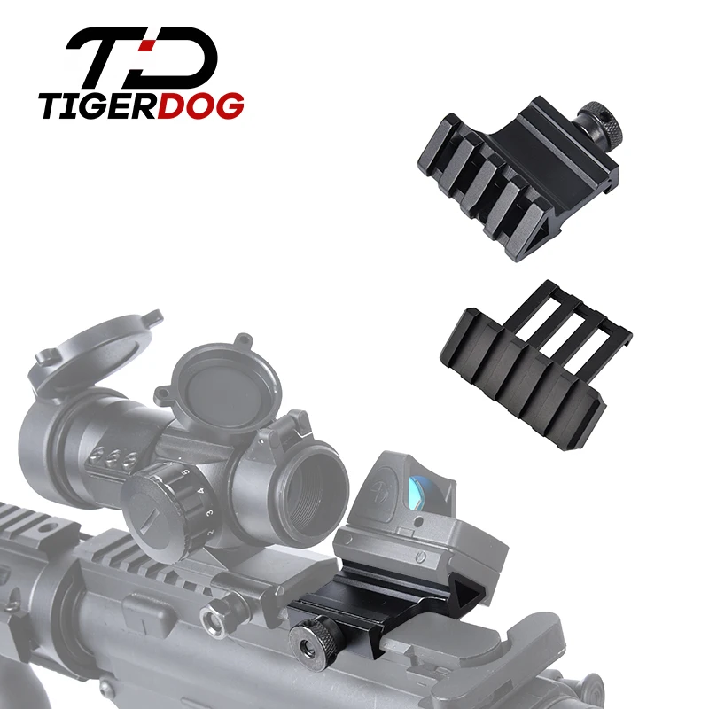 Adaptador offset Picatinny 30° – Perfil bajo para luz láser y mira - imagen 5