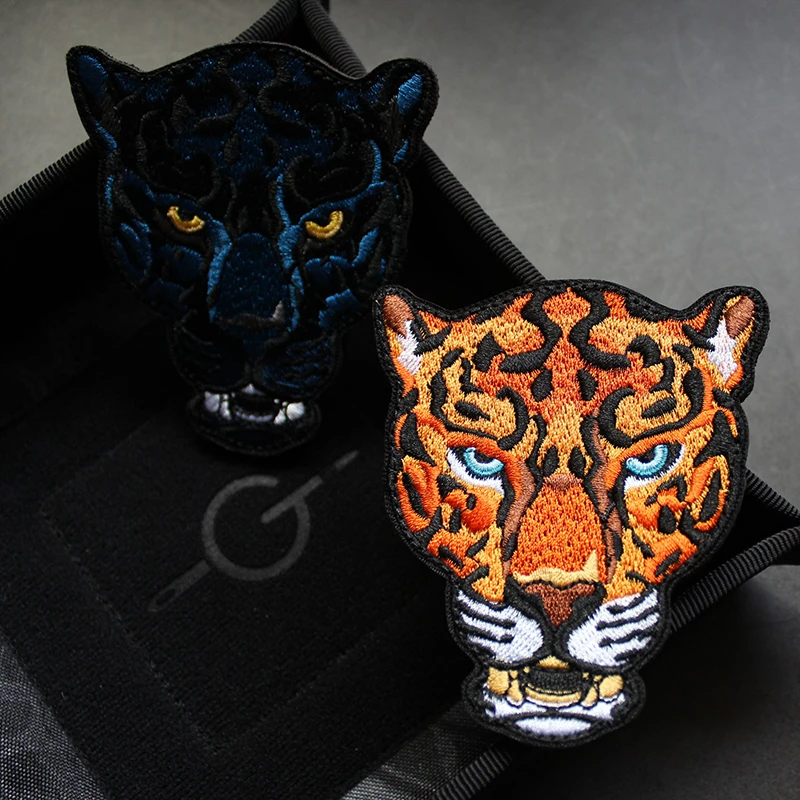 Accesorios para bolsos Premium para exteriores, insignias, brazaletes de Jaguar, Jaguar lleno de espíritu, bordado, mochila DIY, parches de gancho y bucle - imagen 2