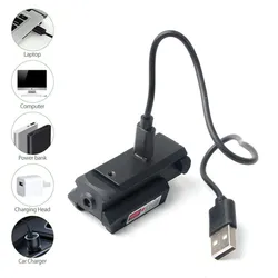 Mira láser punto rojo USB montura Picatinny 20mm