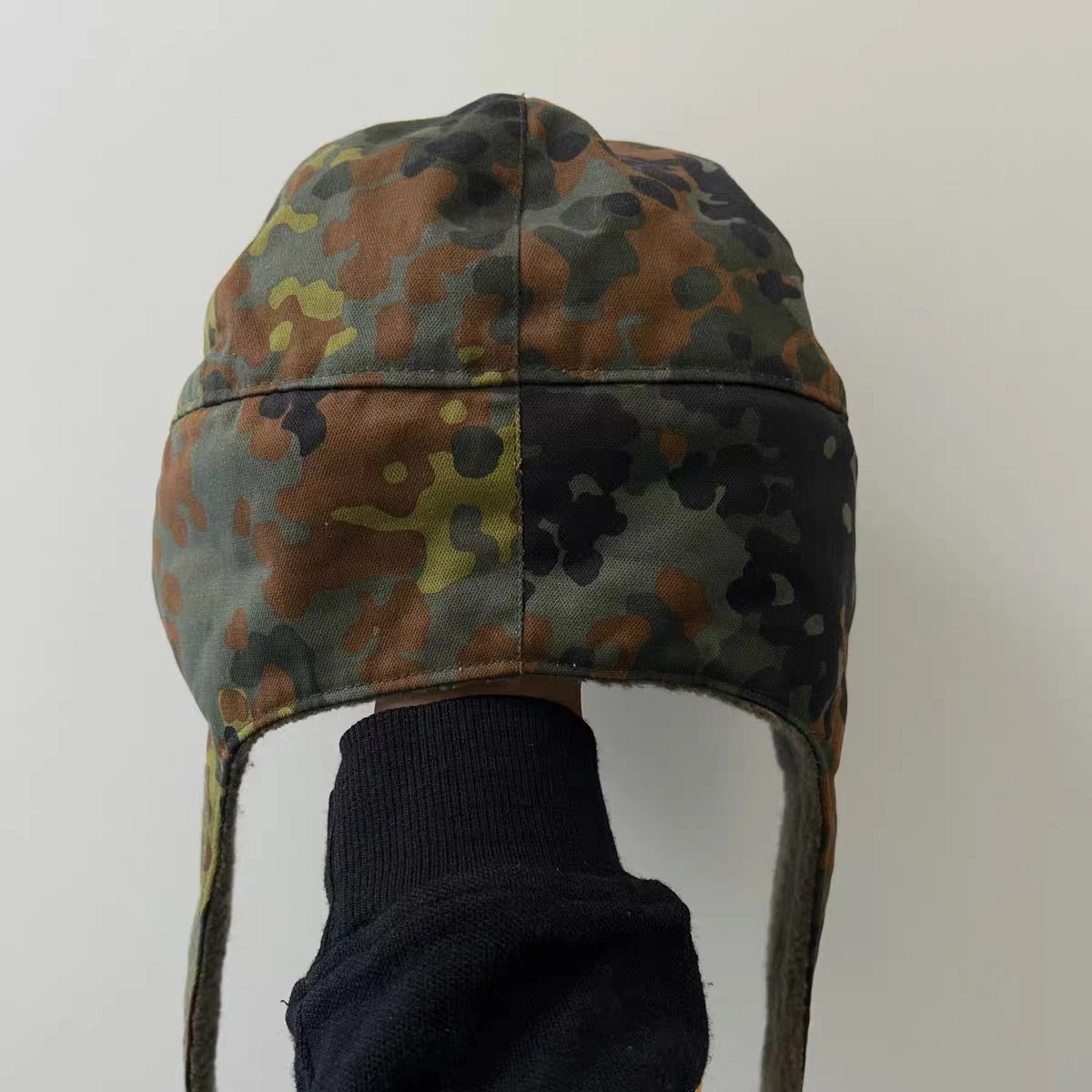 Flecktarn gorro táctico camuflaje con orejeras de lana invierno - imagen 5