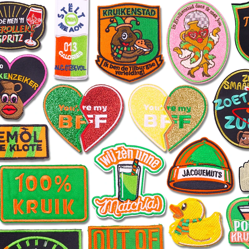 Parches bordados de Países Bajos Kruikenstad, parches para planchar, parches DIY para carnaval de Países Bajos, sombreros, chaquetas de uniforme, insignias para coser, 2026 - imagen 2