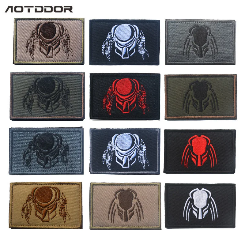 Insignia de película de puño de hierro, brazalete bordado, Parche de mochila, parches de ropa, gancho y anillo, costura DIY - imagen 2