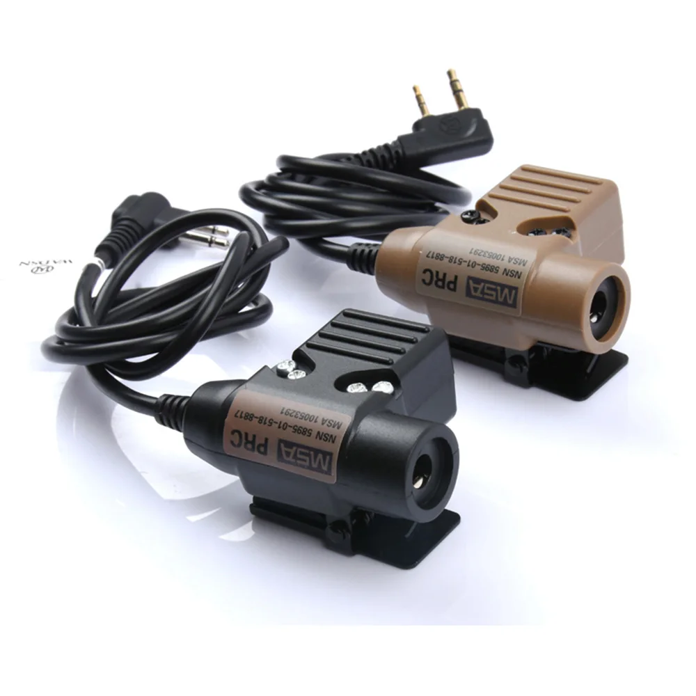 Tactica nueva versión Militar U94 PTT WADSN auriculares COMTA auriculares para caza al aire libre proteger auriculares aptos para Baofeng Kenwood Plug - imagen 2