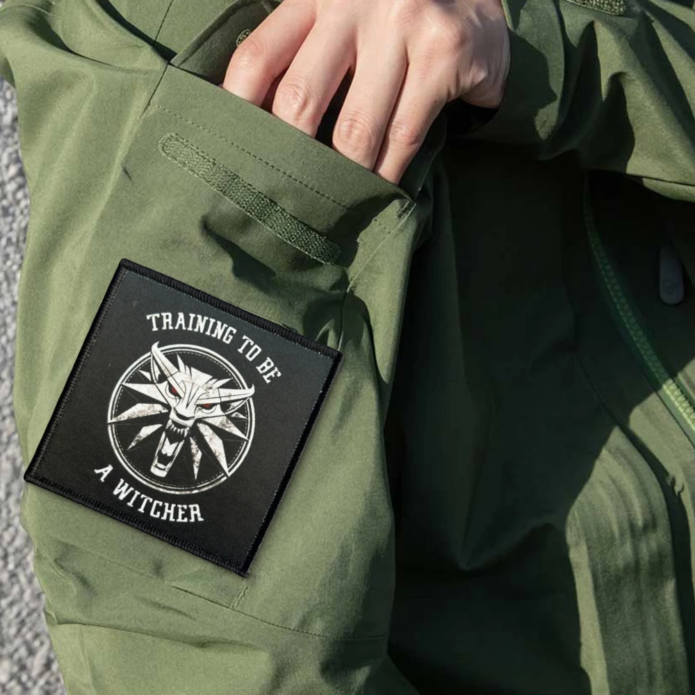 Parches tácticos de entrenamiento para futbolín para ropa, cierre de gancho y bucle, insignia de moral militar, brazalete, pegatinas para mochila