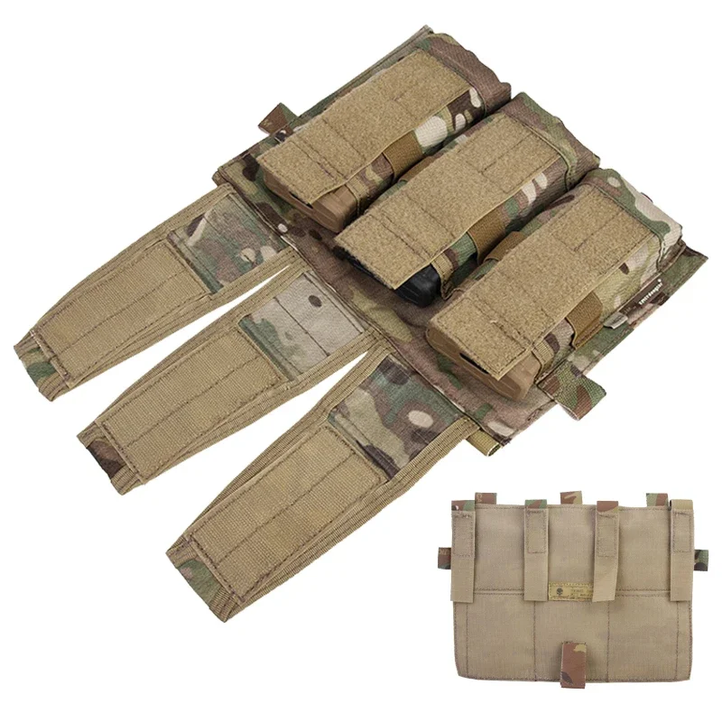 Emersongear-Bolsa frontal con solapa desmontable Triple para AVS M4 556, portador de placa, bolsa magnética, chaleco táctico, bolsillo para revistas - imagen 5