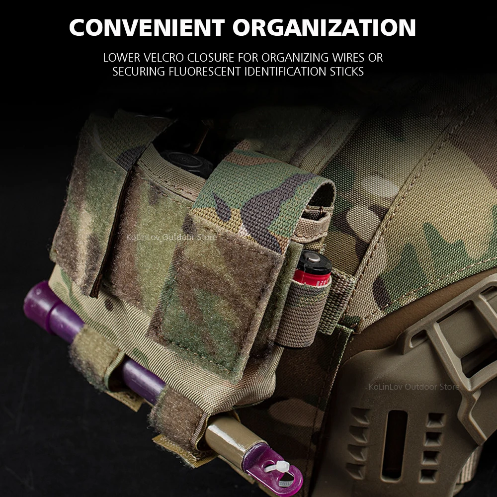 Bolsa de batería para casco táctico, paquete de batería MK2, paquete de contrapeso para casco de M-LOK, accesorios para casco rápido de caza Militar Airsoft - imagen 5