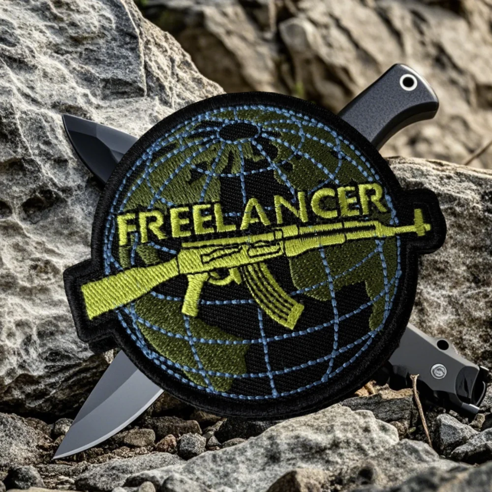Parche táctico Freelancer Morale, brazalete del ejército militar, parches bordados de gancho y bucle, pegatinas para mochila y ropa - imagen 5