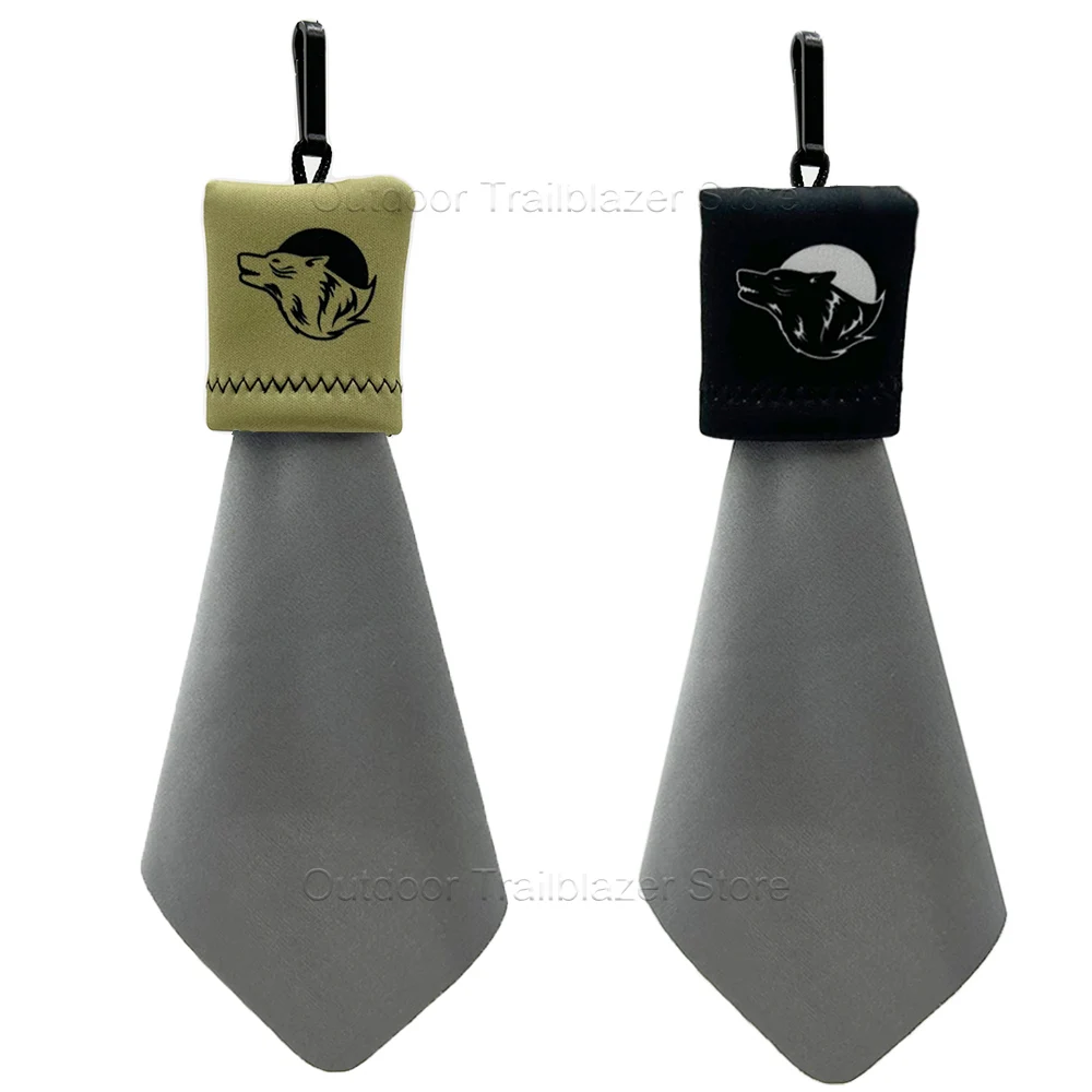 Paño de limpieza táctico de fibras ultrafinas, almacenamiento plegable de una sola pieza, lavable para binoculares, visores, gafas y pantallas
