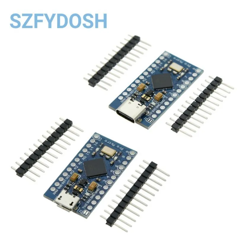 Módulo MICRO USB tipo c ATMEGA32U4, placa de 5V y 16MHz para controlador Arduino ATMEGA32U4-AU/MU Pro-Micro, reemplazo Pro Mini