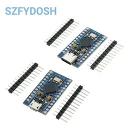 Módulo MICRO USB tipo c ATMEGA32U4, placa de 5V y 16MHz para controlador Arduino ATMEGA32U4-AU/MU Pro-Micro, reemplazo Pro Mini