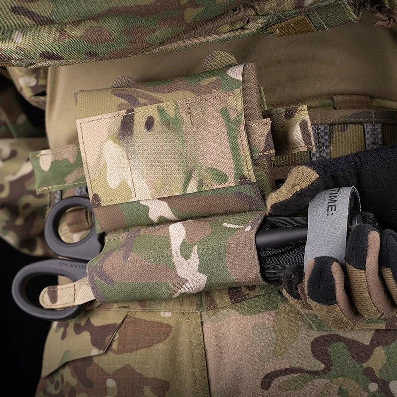 Kit médico pequeño táctico, soporte de accesorios, soporte de torniquete TQ, botiquín de primeros auxilios rápido, bolsa MOLLE para traumatismos, accesorio