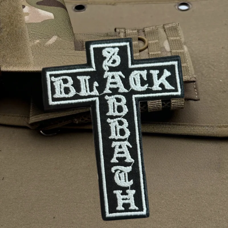 Parche bordado 3D con cruz de oración, chaleco táctico, insignia de moral con gancho y bucle, pegatinas decorativas para mochila, parches para brazalete para ropa - imagen 3