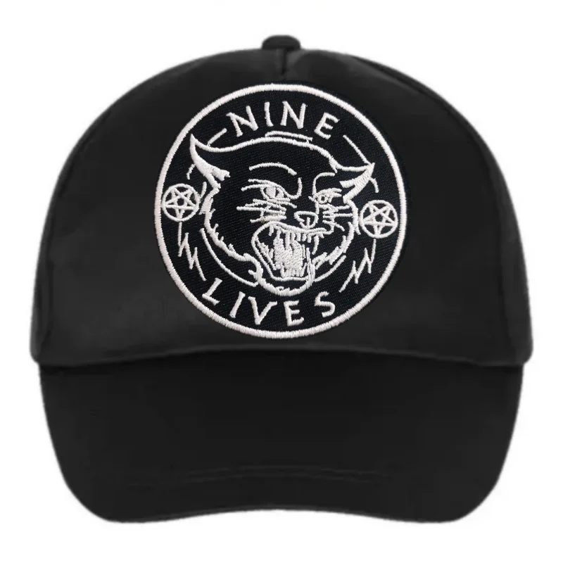 Parche bordado de gato de nueve vidas, chaleco táctico, insignia de moral con gancho y bucle, pegatinas decorativas para mochila, parches para brazalete para ropa