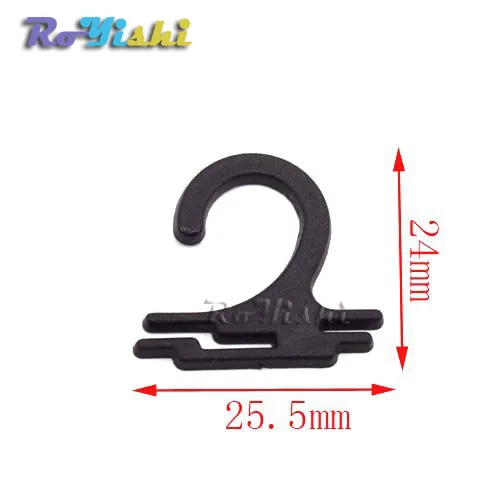Gancho de plástico para calcetines, colgador de 26x24mm para calcetines, accesorios de ropa interior, embalaje negro - imagen 2