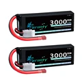 2pcs 7.4V 3000 T