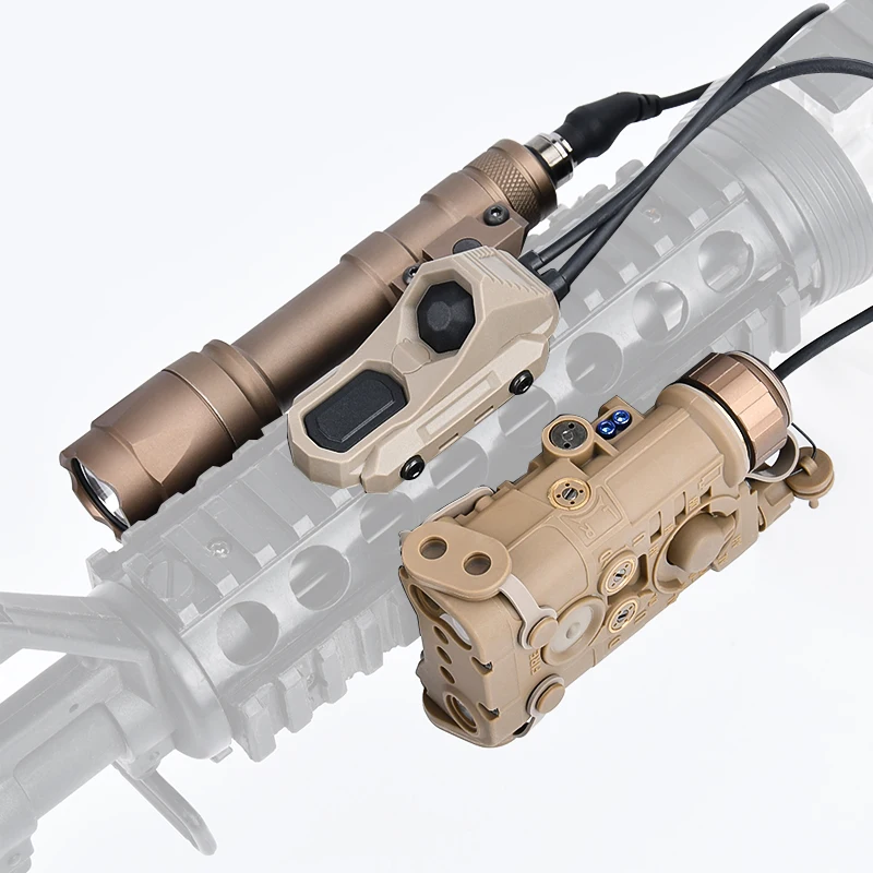 WADSN táctico NGAL rojo verde azul punto IR láser SF M600C M300A linterna de caza Scout luz LED con interruptor de Control Dual AXON - imagen 2