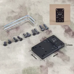 Base de placa de montaje táctica, soporte de mira óptica de punto rojo Universal para pistola RM Scope MR para montaje G19 G17