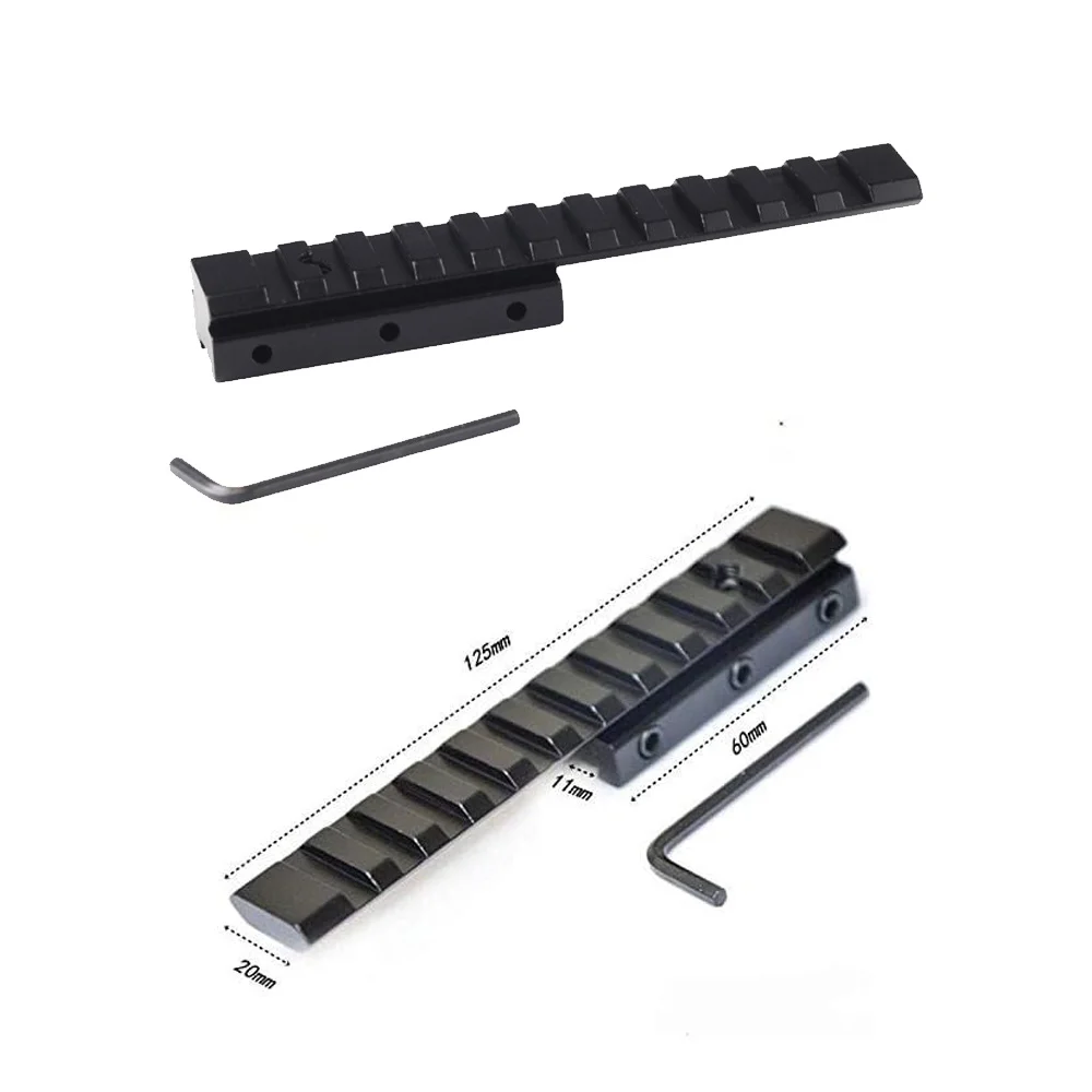 Adaptador de riel de montaje de riel de extensión Scope Otipcs, Base de 11mm a 20/21mm, adaptador de 11 ranuras, montaje Picatinny; accesorios para pistola de juguete de caza - imagen 2