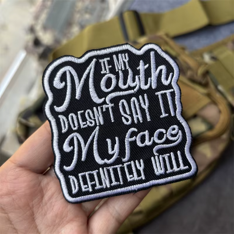 Parche táctico bordado – Insignia moral Velcro para mochila o brazalete - imagen 4