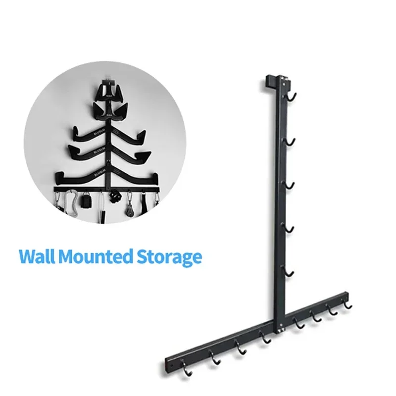 Fitness Handle Home Gym Lat Pull Down Bar Biceps Triceps Back Muscle Workout Strength Training Row Handle and Storage Bracket - imagen 4