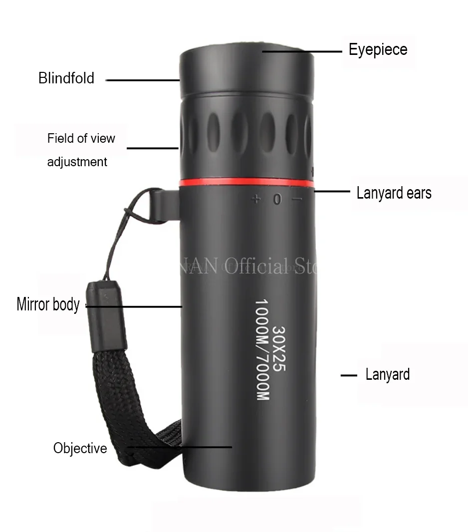 Uso del monocular para observación a distancia