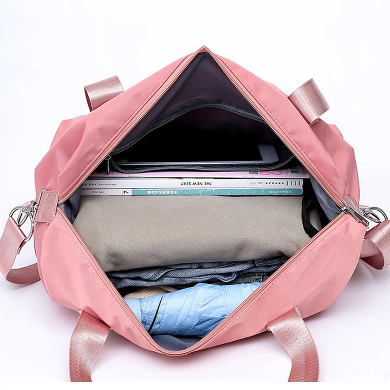 Bolso de mano grande para mujer, bolsa de Fitness para ocio, seco y húmedo bolso de viaje, Yoga, natación, moda, bandolera de un solo hombro, 3 unids/set - imagen 4