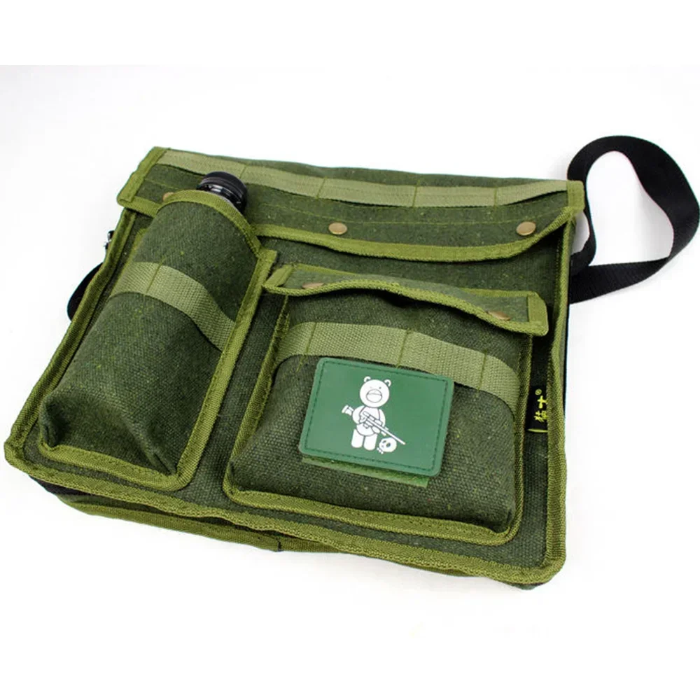 Bolsa de equipo Retro de soldados de EE. UU., caja de almacenamiento de lona multiusos, paquete de equipo táctico, WW2 - imagen 4
