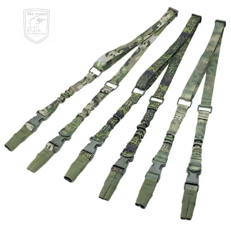 Correa de camuflaje para Paintball Airsoft, cuerda de pistola táctica de un solo punto, doble punto, ruso, EMR, ATFG, Ruin - imagen 4