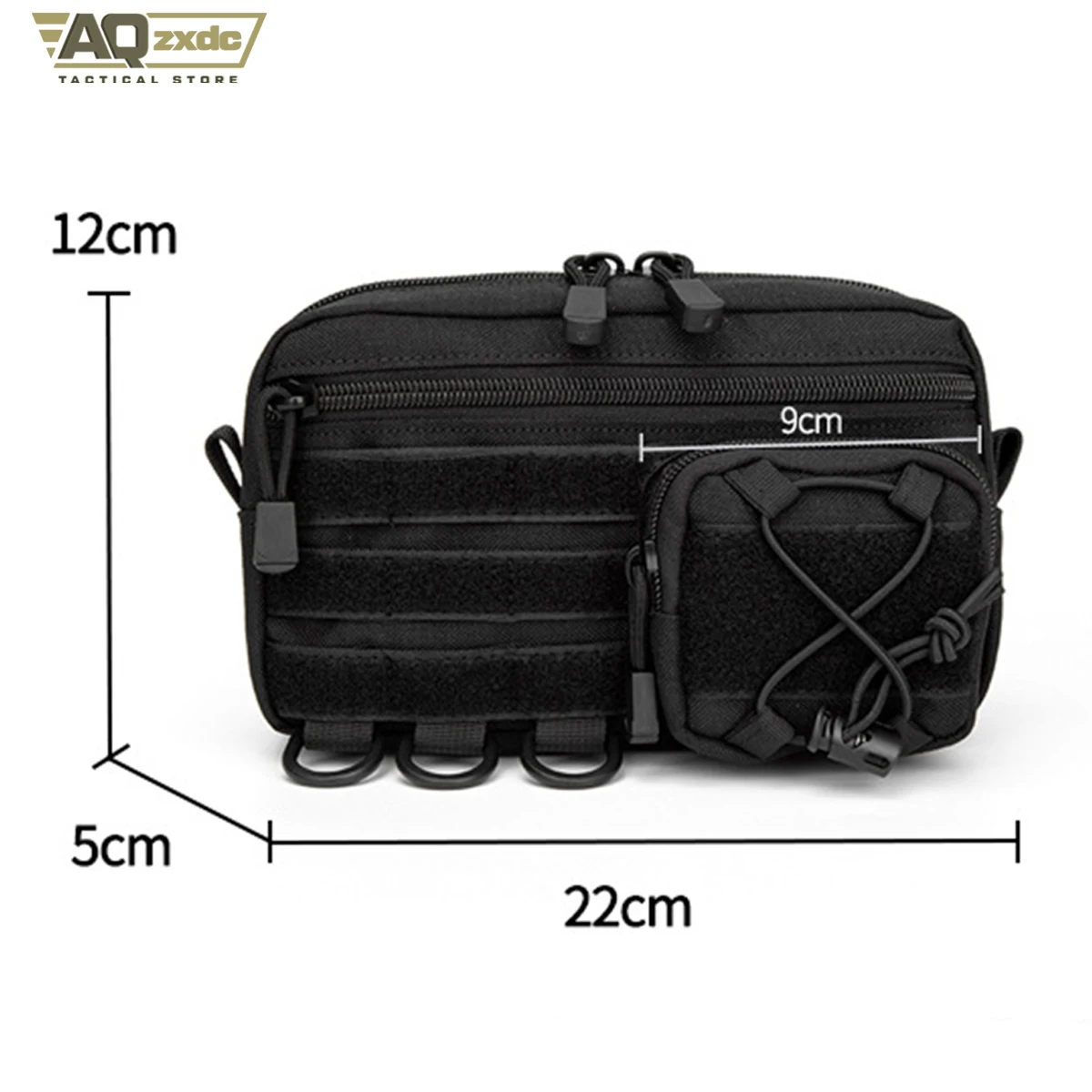 Botiquín médico táctico de primeros auxilios, sistema Molle, accesorio de correas, riñonera, bolsa de herramientas, bolsa de almacenamiento, bolsa de artículos diversos para Airsoft al aire libre - imagen 4