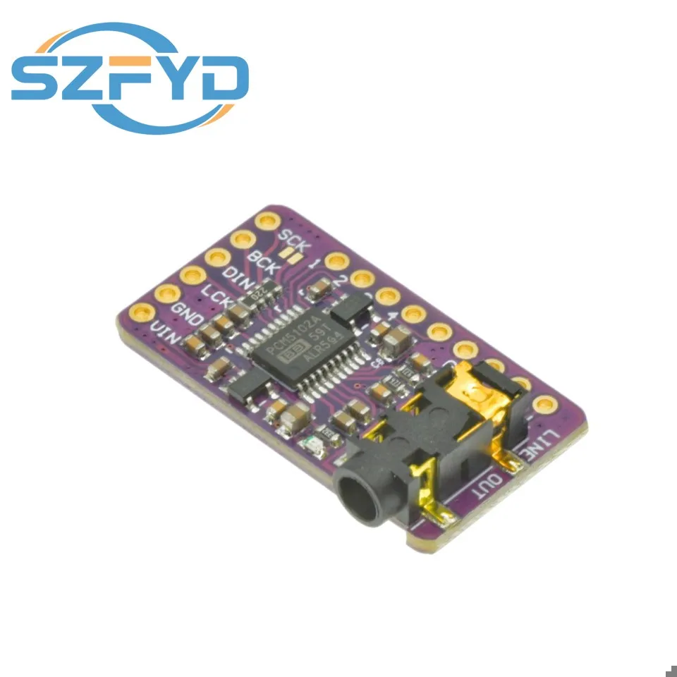 Interfaz I2S PCM5102A decodificador DAC GY-PCM5102 módulo de reproductor I2S para placa de formato Raspberry Pi pHAT placa de Audio Digital PCM5102 - imagen 3