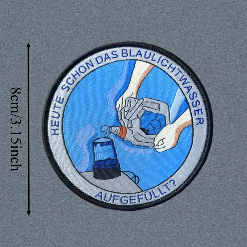 Parche de etiqueta tejida para hervidor de agua, chaleco táctico con gancho y bucle, insignia de moral, mochila, pegatina decorativa, parches para brazalete para ropa - imagen 3