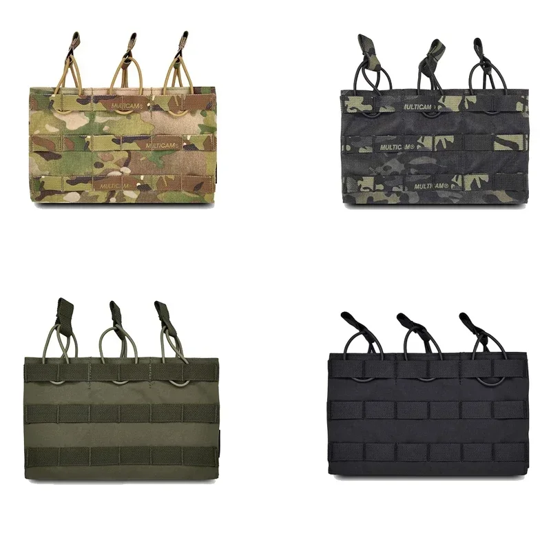 Bolsa táctica para revistas, portador de placas Airsoft, doble MOLLE Mag, soporte 556, bolsa para revistas abierta