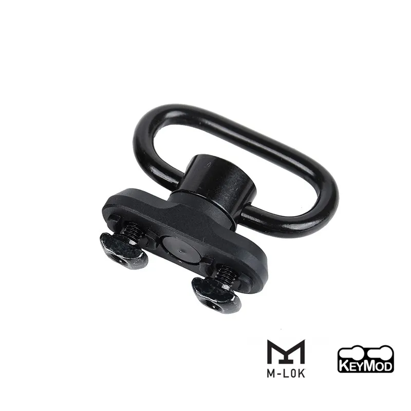 Soporte táctico de Metal QD Sling para m-lok Keymod Rail Syste M4 AR15, Base montada, hebilla de correa giratoria, botón de liberación rápida para caza - imagen 3