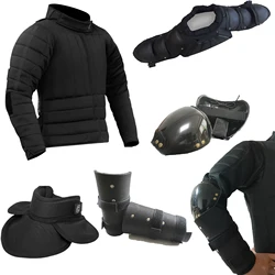Chaqueta de tamaño mediano para exteriores, armadura de algodón, espada de acero, protector de clavícula, protector de brazo, protector de hombro, protector de codo