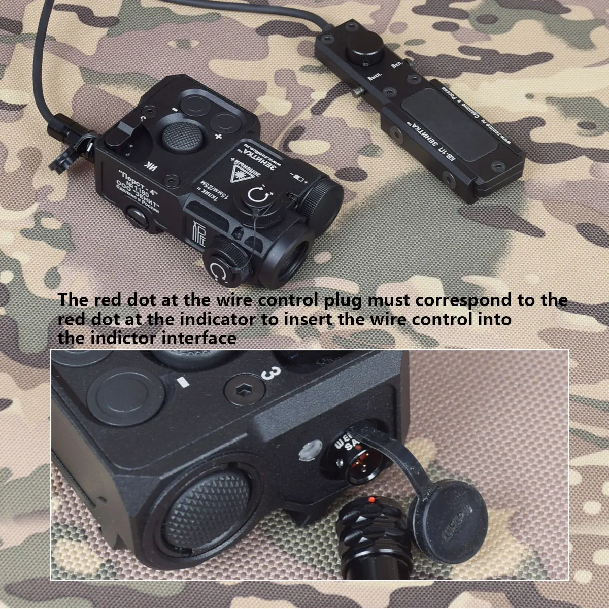 Zenitco táctico PERST 4 Perst-4 punto verde IR puntería láser combinado dispositivo GEN pistola caza arma láser luz 20MM Rail - imagen 3