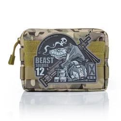 Beast Warrior Parche táctico serpiente zodiaco velcro PVC