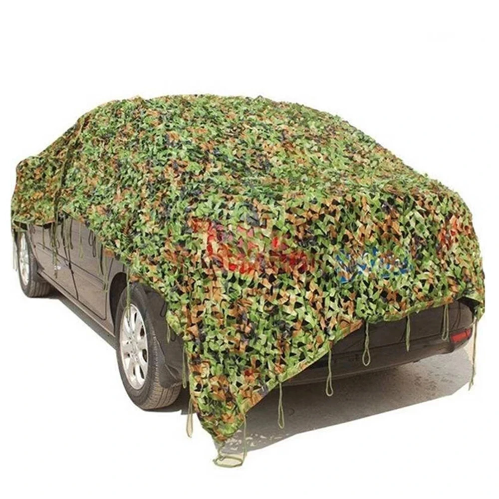 Red de camuflaje militar para jardín, red de camuflaje del ejército para caza, tienda de campaña para coche, color blanco, verde, jungla, océano y desierto, 2x2m, 3x3m, 4x5m - imagen 4