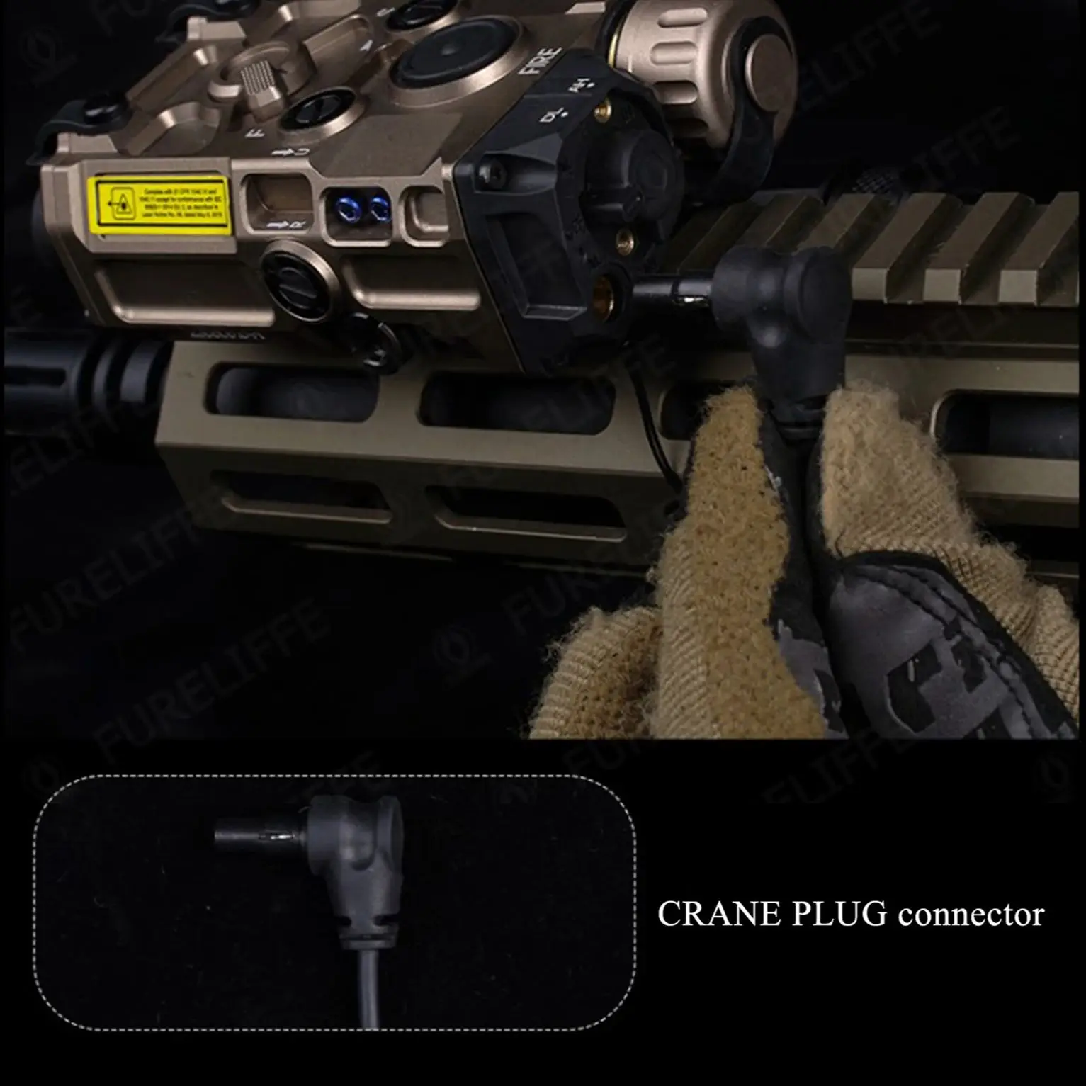 Táctico AXON remoto en línea doble función interruptor de presión linterna PEQ NGAL pulsador láser SF/2,5mm/enchufes de grúa - imagen 5