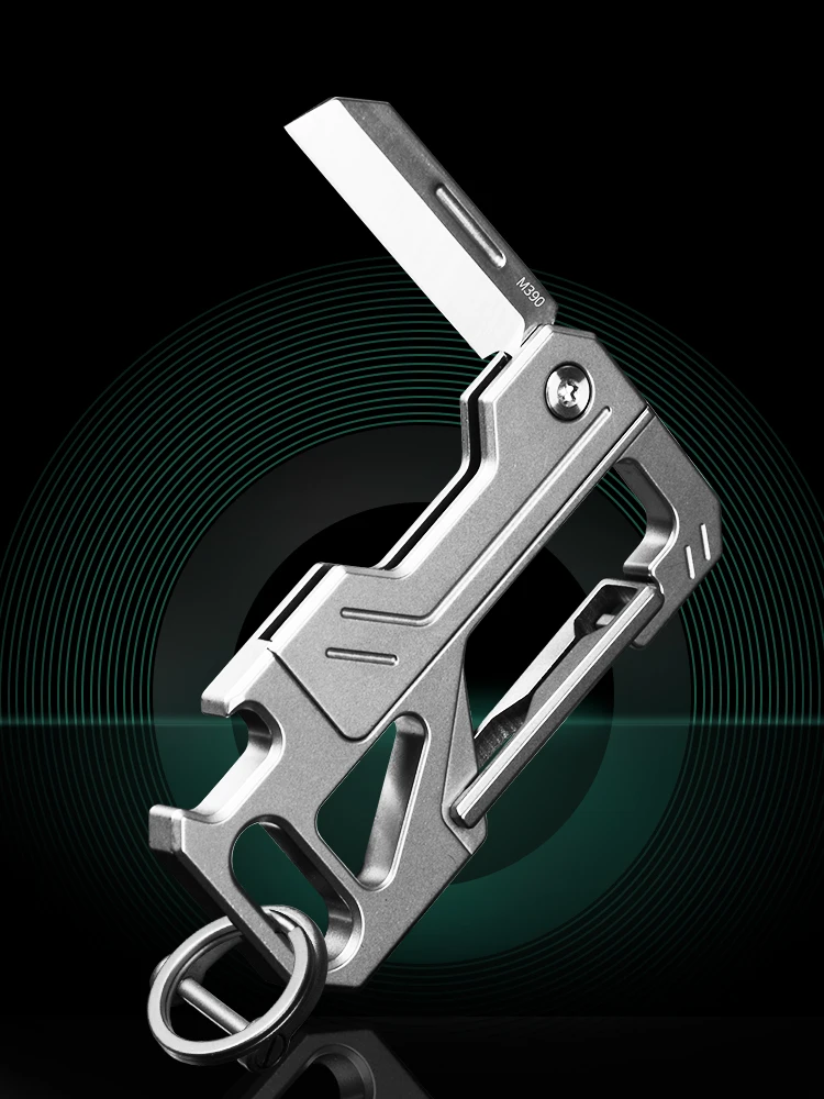 LLavero de aleación de titanio de alta gama, hebilla Universal de suspensión rápida M390Edc de alta dureza - imagen 3