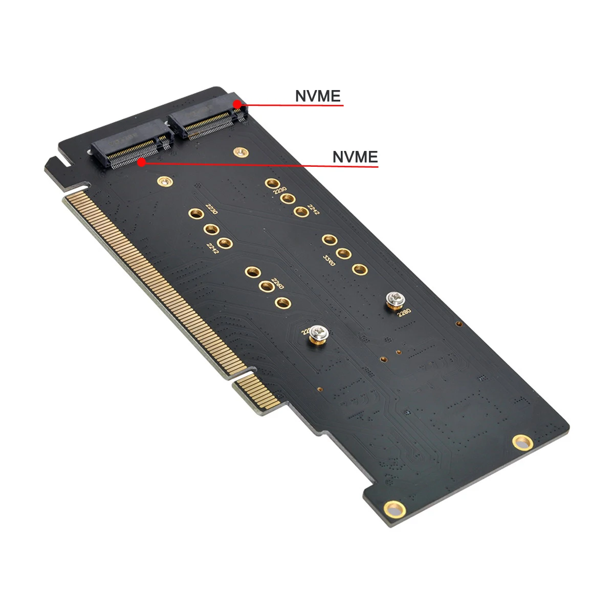 CY Chenyang 4X NVME M.2 AHCI a PCIE Express 3,0 Gen3 X16 tarjeta Raid VROC Raid0 Hyper adaptador - imagen 2