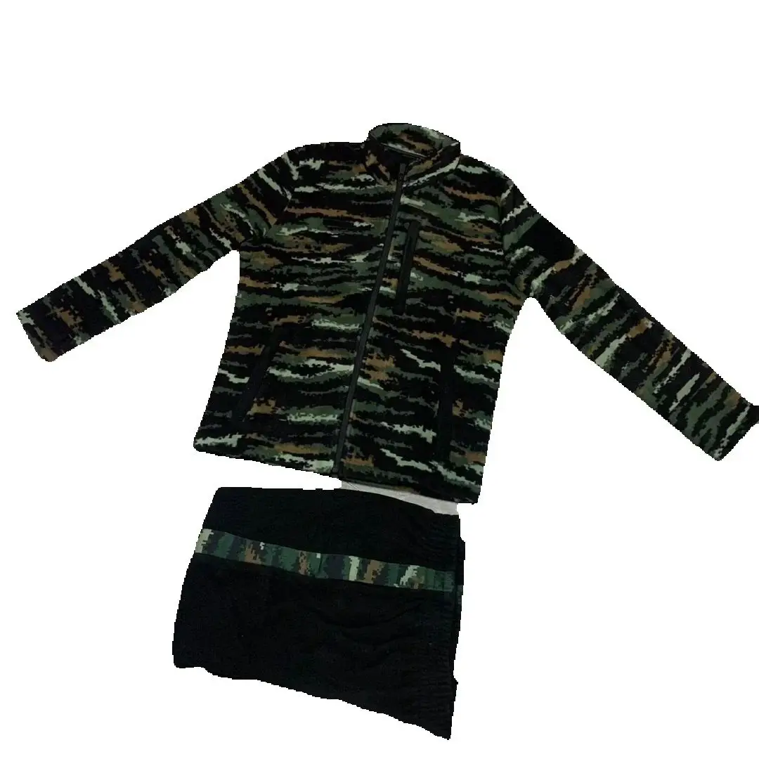 Traje de Fitness compuesto impermeable impermeable transpirable estilo ajustado polar grueso cómodo top y pantalones - imagen 2