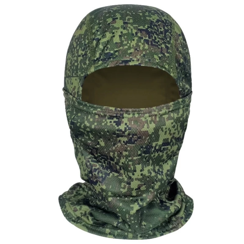 Máscara de protección facial de camuflaje Digital para hombre pequeño verde EMR ruso, cubierta de cabeza completa, secado rápido, transpirable - imagen 2