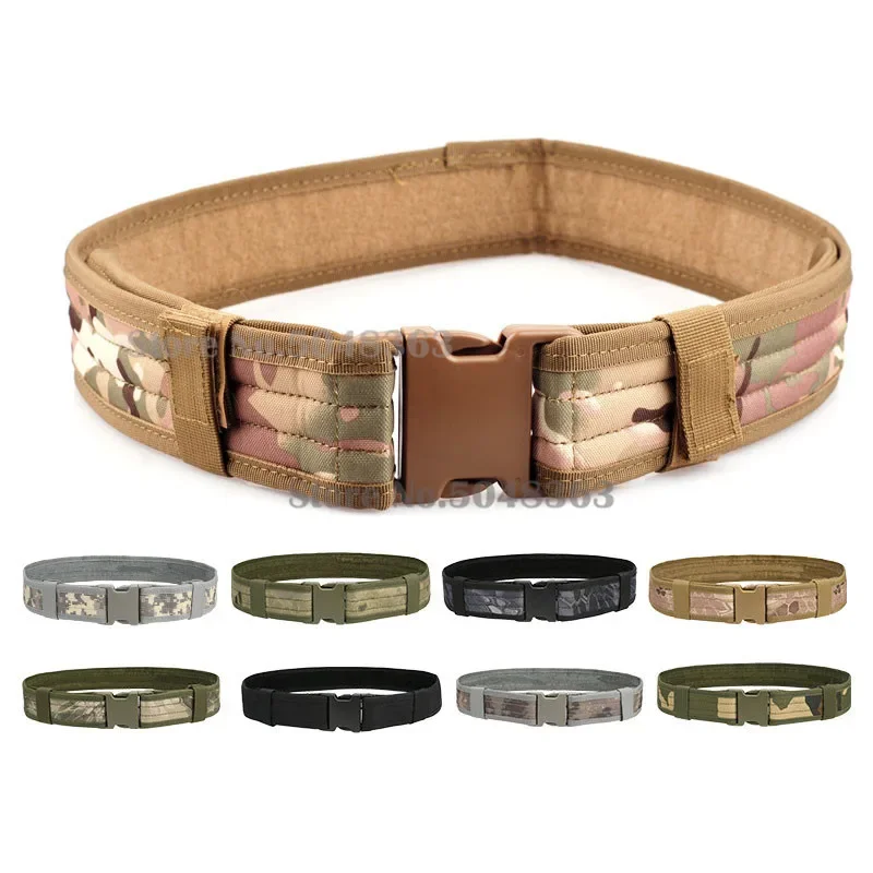 Cinturón táctico de 2 pulgadas, cinturón ajustable militar para combate, senderismo al aire libre, escalada, cinturón de soporte de cintura con soporte de carga - imagen 3