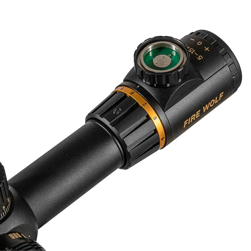 FIRE WOLF 5-15X50 FFP alcance caza mira óptica mira telescópica lado cruzado paralelo táctico Rifle alcance para Rifle de francotirador Airsoft - imagen 4