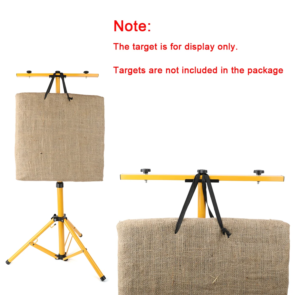 Soporte de objetivo triangular telescópico, Material de hierro, altura ajustable para arco y flecha, estante de práctica de entrenamiento, 1 ud. - imagen 5